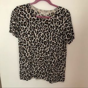 LOFT leopard print sweater